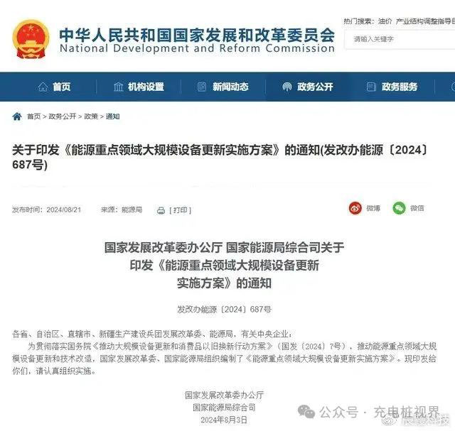 能源重點(diǎn)領(lǐng)域設(shè)備更新方案出臺！充電樁等迎來新機(jī)遇