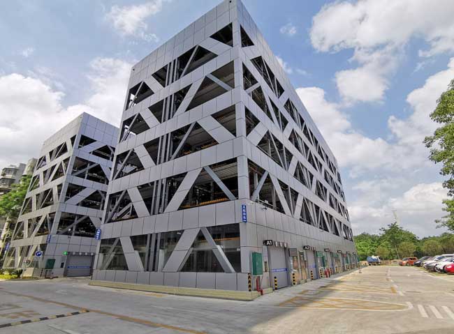 廣西柳州市潭中西路公共停車場項(xiàng)目立體車庫案例 - 中出網(wǎng)-智能出入口門戶
