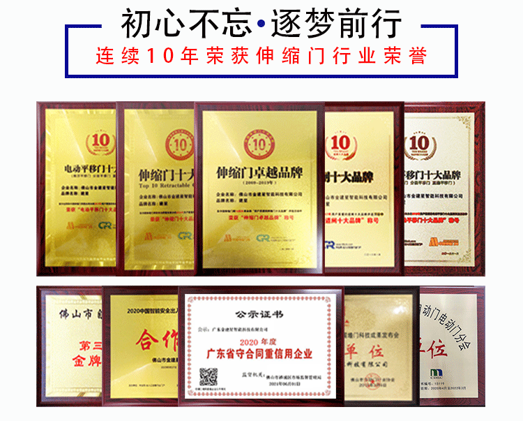 建星智能作為26年的伸縮門品牌，在伸縮門行業(yè)的六個(gè)核心競(jìng)爭(zhēng)力