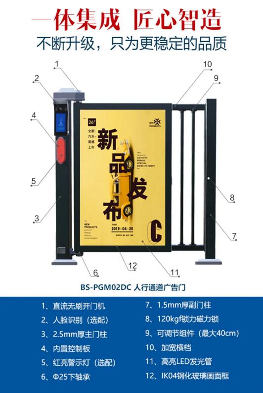 百勝三代人行通道廣告門