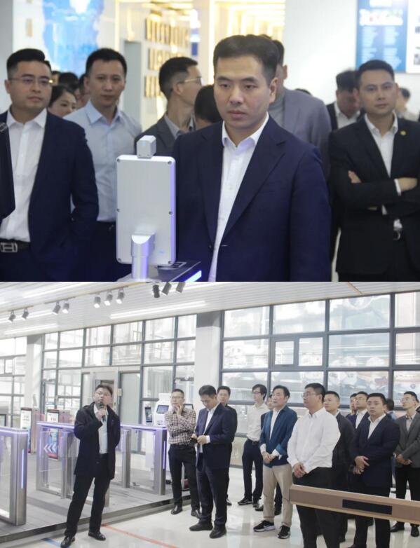 公司陪同人員向江西省委、省青年企業(yè)家協(xié)會嘉賓展示、講解了百勝城市級智慧停車解決方案的落地、應(yīng)用