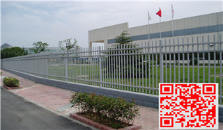 無錫松下能源B型方管柵欄案例 - 中出網(wǎng)-智能出入口門戶