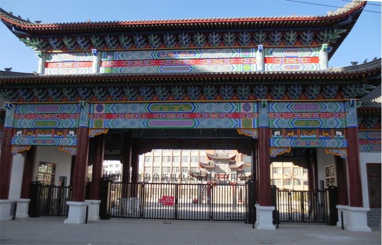 甘肅省民樂縣第一中學(xué)智能無軌懸浮門工程案例 - 中出網(wǎng)-智能出入口門戶
