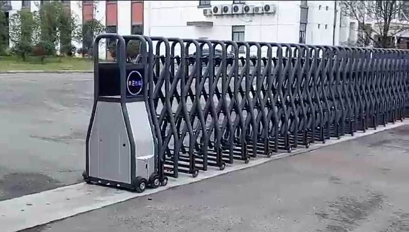 張家港歐思瑞機(jī)械智能安全伸縮平移門工程案例 - 中出網(wǎng)-智能出入口與停車充電門戶