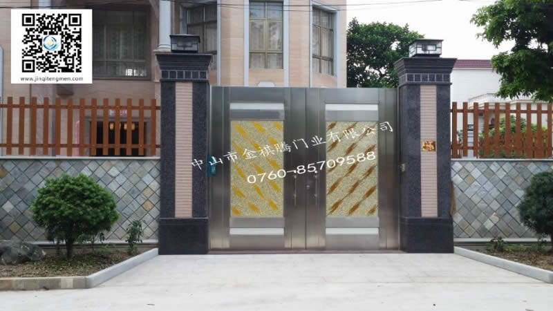 中山黃圃別墅住宅大門工程案例 - 中出網-智能出入口門戶