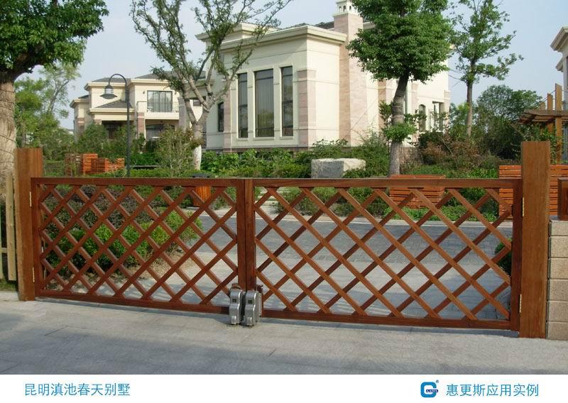 昆明滇池春天別墅平開門機案例 - 中出網(wǎng)-智能出入口門戶