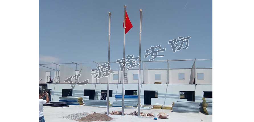 山西五建旗桿案例 - 中出網(wǎng)-智能出入口門戶
