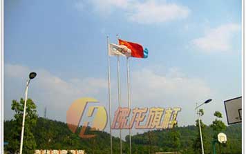 錐型手動(dòng)內(nèi)置式旗桿
