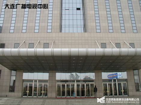 大連廣播電視中心自動(dòng)平開門工程案例 - 中出網(wǎng)-智能出入口門戶