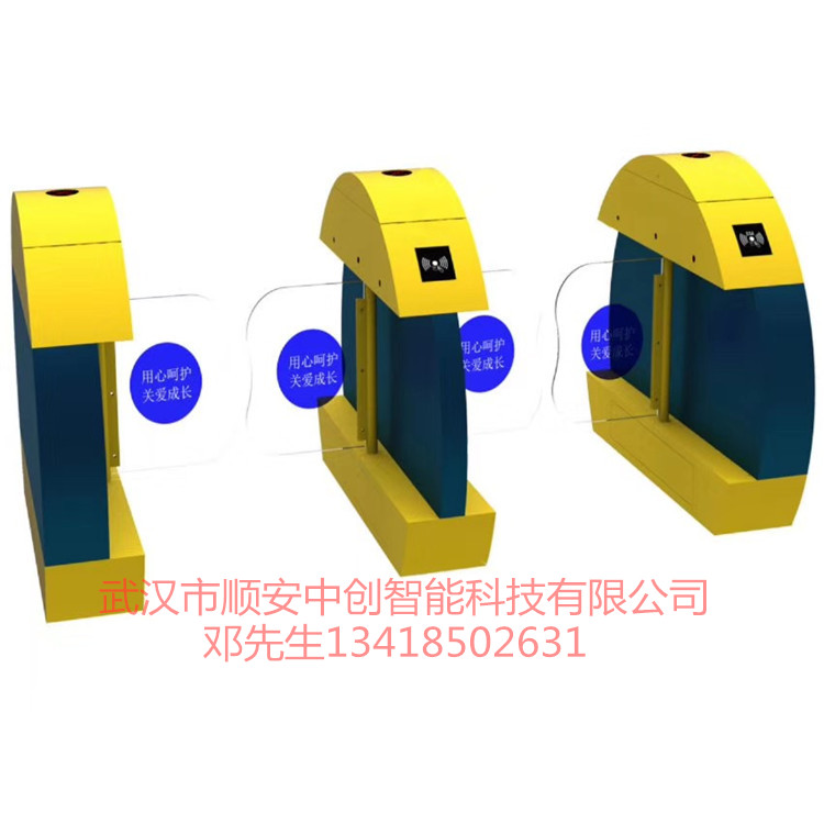 武漢幼兒園閘機(jī)手機(jī)推送智能門禁系統(tǒng)擺閘兒童樂園人行通道閘廠家