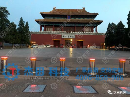 杰田升降柱駐守北京故宮博物館出入口，筑起第一道安全防線