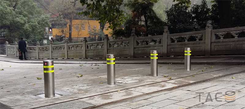 杭州雷峰塔景區(qū)升降柱案例 - 中出網(wǎng)-智能出入口門(mén)戶