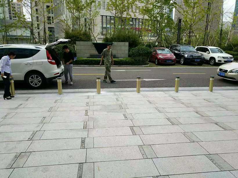 浙江省百合公寓物業(yè)服務(wù)中心升降柱安裝實(shí)例 - 中出網(wǎng)-智能出入口門戶