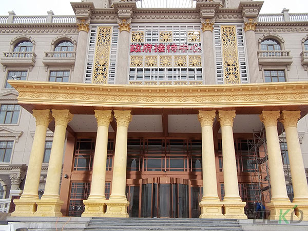 張家口塞北假日酒店旋轉門工程案例 - 中出網-智能出入口門戶