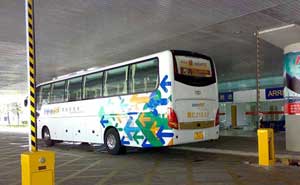 珠海機(jī)場大巴通道直桿道閘案例