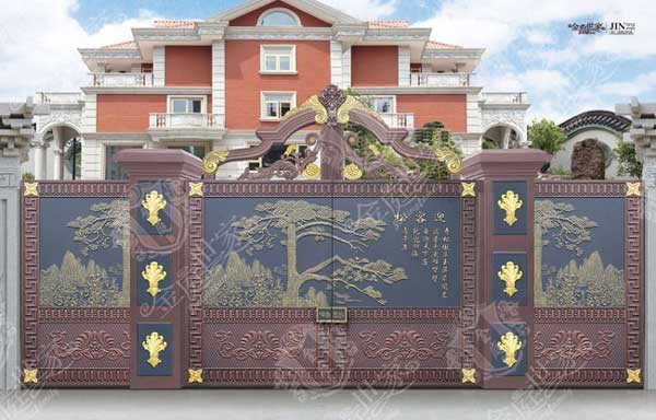 揭陽(yáng)隆江新城別墅大門案例 - 中出網(wǎng)-智能出入口門戶