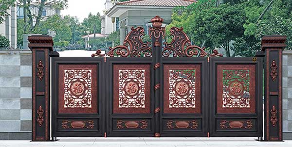 平頂山國(guó)耀世紀(jì)長(zhǎng)江鋁藝大門案例 - 中出網(wǎng)-智能出入口門戶