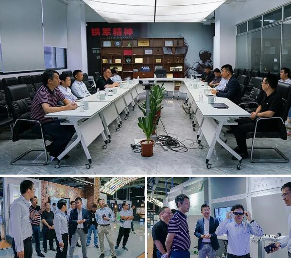 中國電信東莞分公司副總經理吳總鷹、研發(fā)中心總裁馬文濤為5G聯(lián)合實驗室揭牌