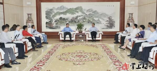 陳敏會(huì)見佳都科技劉偉董事長一行