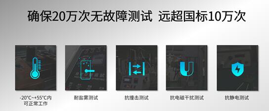 20萬(wàn)次無(wú)故障測(cè)試
