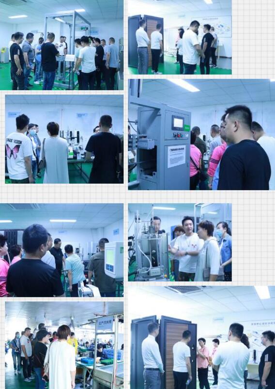 國美電器西安分公司一行在我司人員的陪同下對(duì)亞太天能智能生產(chǎn)基地進(jìn)行參觀