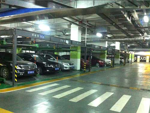 陜西銀池道拉斯財富中心立體車庫案例 - 中出網-智能出入口門戶