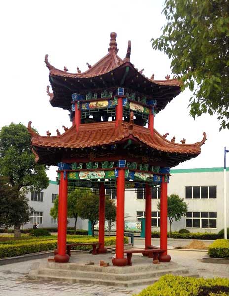 江蘇揚州日興化工公司涼亭案例 - 中出網(wǎng)-智能出入口門戶