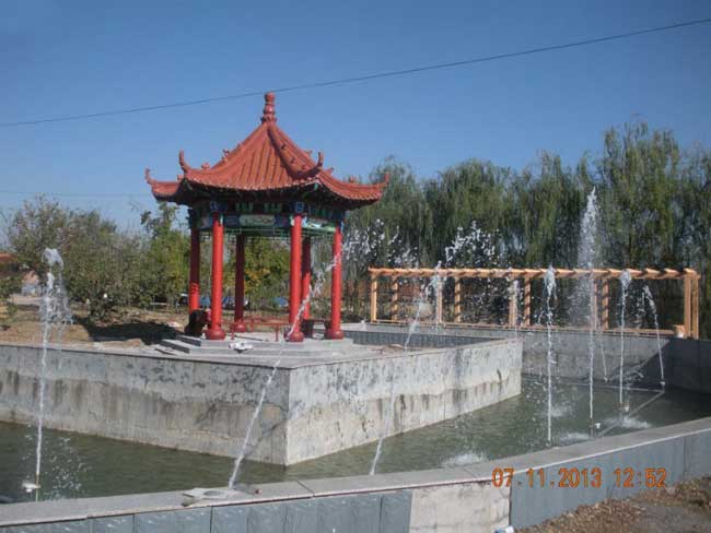 膠州市富貴生態(tài)園涼亭案例 - 中出網(wǎng)-智能出入口門戶