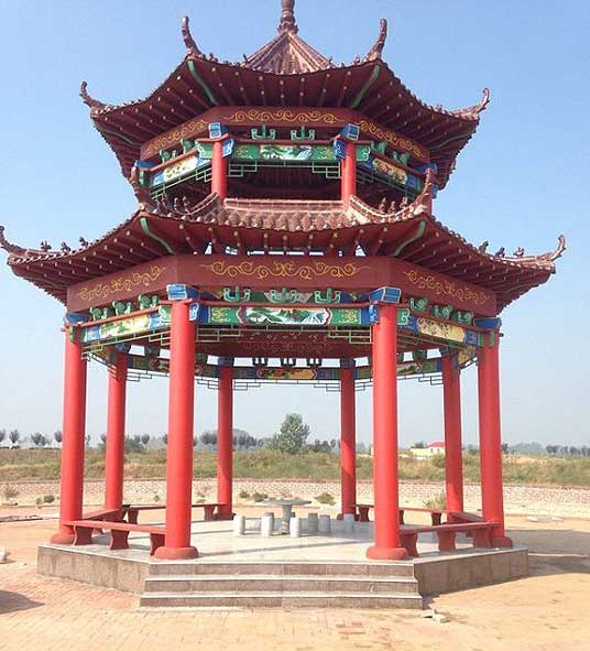 沂南縣現(xiàn)代漁業(yè)園涼亭案例 - 中出網(wǎng)-智能出入口門戶